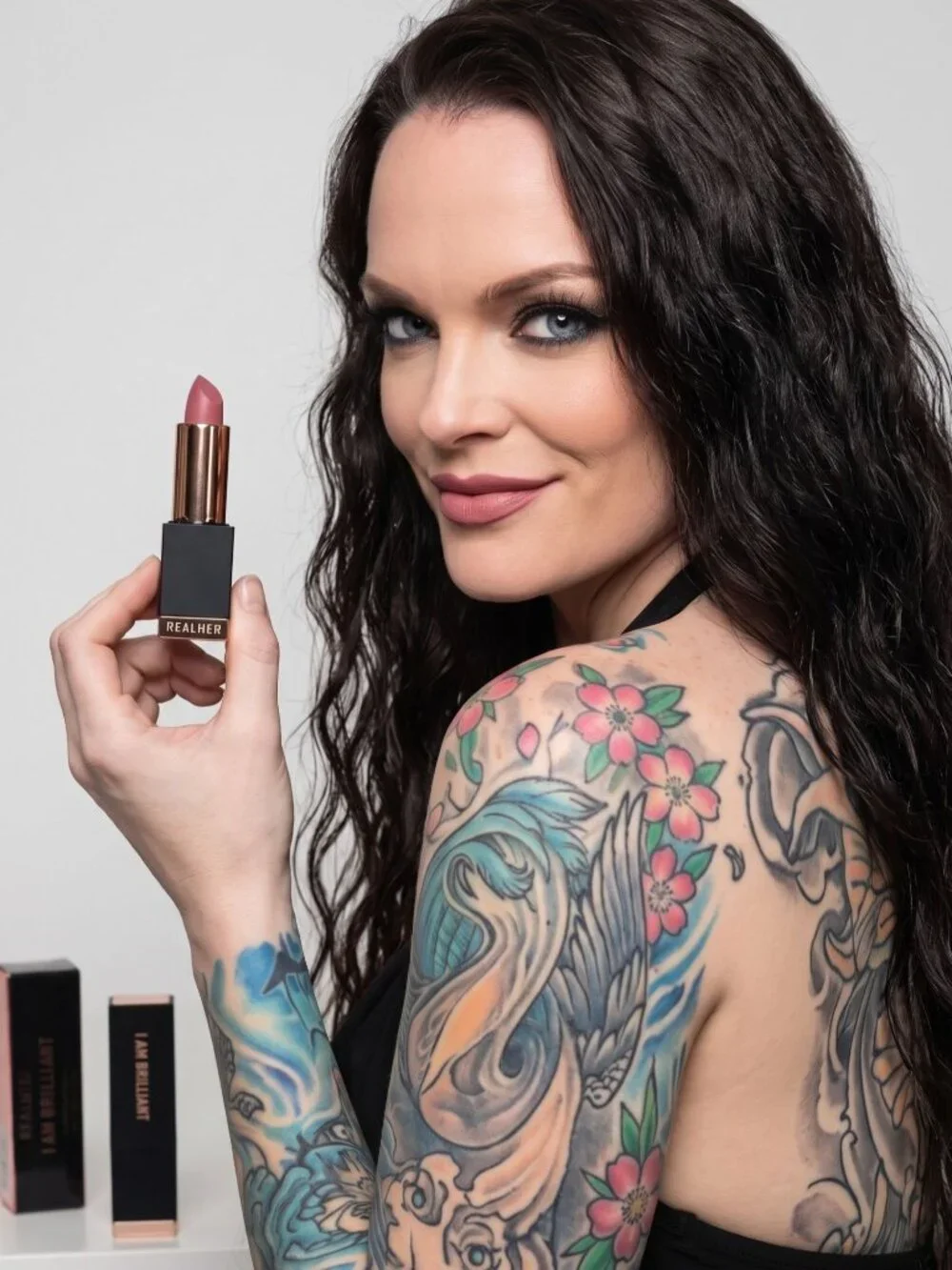 RealHer ✦ Pink Mauve Matte Lipstick ✦ Vegan Cruelty‑Free Hydrating Formula NWT